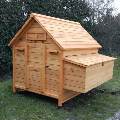 CHEMIN DES POULAILLERS Poulailler Cémani Xl Toit Bois 6 À 10 Poules – Image 3