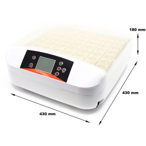 WILTEC NH Couveuse Automatique 56 Oeufs Incubateur Mire-oeuf Incorporé – Image 2