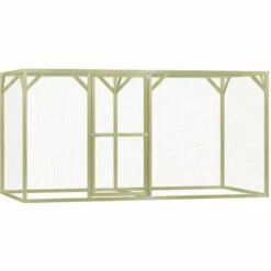 VidaXL Poulailler 1,5x3x1,5 M Pinède Imprégnée - Vert