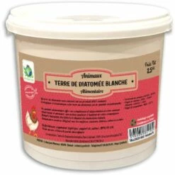 POULAILLER DIRECT Terre De Diatomee Alimentaire Blanche Seau 2,5kg