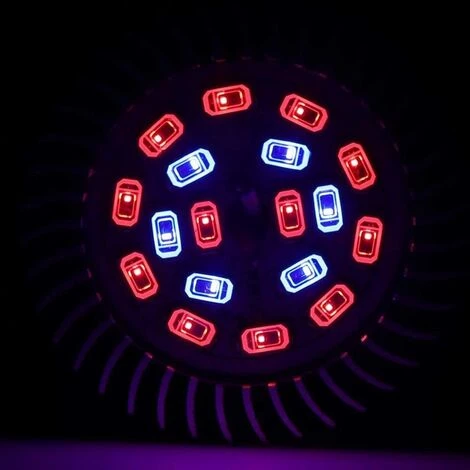 18LEDs Lampe De Plante Intérieur Ampoule De Croissance Pour Végétation Hydroponique Ou En Serre 8W E27 LangRay – Image 4