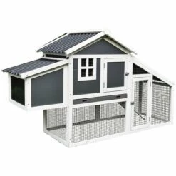 Melko Poulailler Avec Toit En Tôle Ondulée Poulailler De Poules Pondeuses Volières