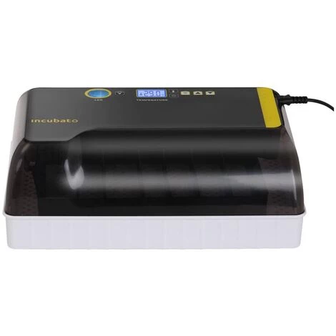 INCUBATO Couveuse Automatique Incubateur Appareil À Couver 12 Oeufs Volaille Éleveur LED - Noir – Image 3