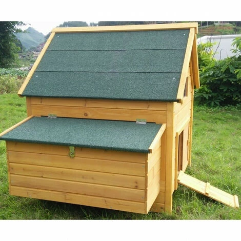 CHEMIN DES POULAILLERS Poulailler Cémani L Toit Shingle Vert 4 À 6 Poules - Vert – Image 2