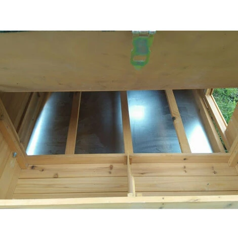 CHEMIN DES POULAILLERS Poulailler Cémani L Toit Shingle Vert 4 À 6 Poules - Vert – Image 5