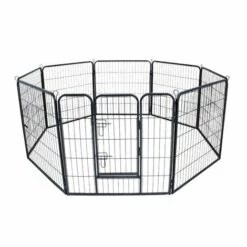 WILTEC Enclos Parc Extérieur Pour Chien Et Chat Grillage Barrière Protection Animaux Domestiques M 210x80cm