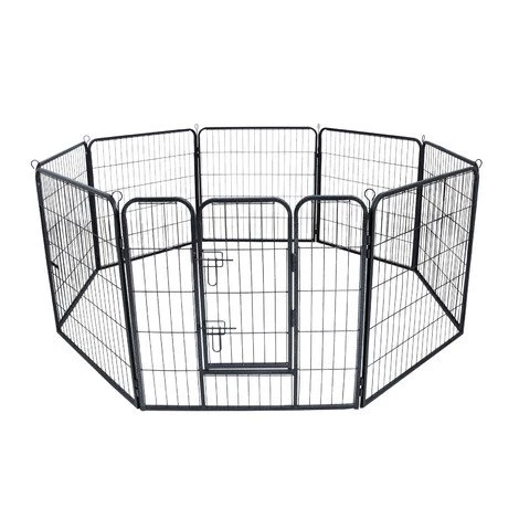 WILTEC Enclos Parc Extérieur Pour Chien Et Chat Grillage Barrière Protection Animaux Domestiques M 210x80cm