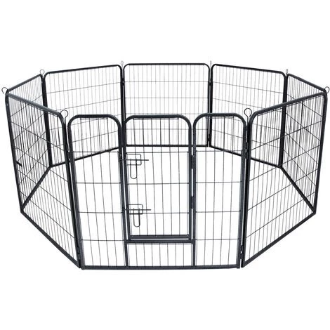 WILTEC Enclos Parc Extérieur Pour Chien Et Chat Grillage Barrière Protection Animaux Domestiques M 210x80cm – Image 2