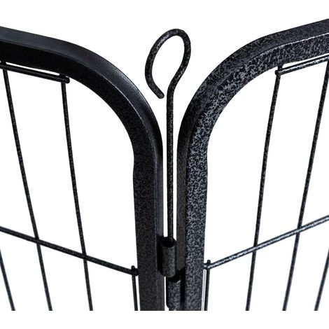 WILTEC Enclos Parc Extérieur Pour Chien Et Chat Grillage Barrière Protection Animaux Domestiques M 210x80cm – Image 4