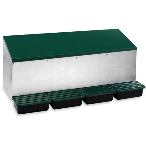 POULAILLER DIRECT Pondoir Poule Extérieur En Métal 4 Nichoirs - Gaun