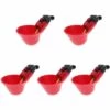 AIDUCHO Abreuvoir à Poule Automatique Tasses D'eau Potable Rouge Abreuvoir Poules Bien Pratique En Plastique Pour Oiseaux Poule Volaille - 5PCS