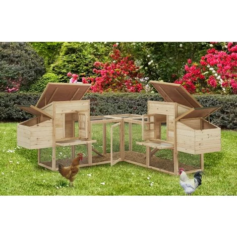 MADE4US Gertrude - Enclos Poulailler 4 Poules En Bois Avec 2 Pondoirs – Image 2