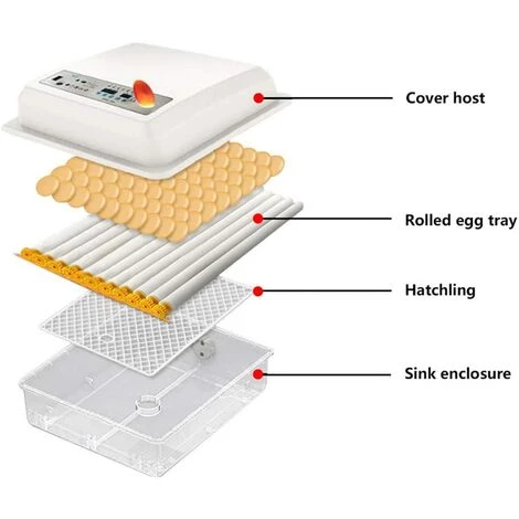 MERKMAK Incubateur Oeufs Couveuse A Oeuf Automatique Pour Volaille, Caille, Oie Canard, Pigeon, Reptile - 16 Oeufs – Image 2
