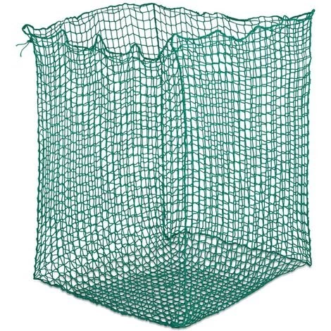 WIESENFIELD Grand Filet À Foin Rond Nourriture Chevaux Poneys PP 1,4x1,4x1,6 M Mailles 6 Cm - Noir, Vert