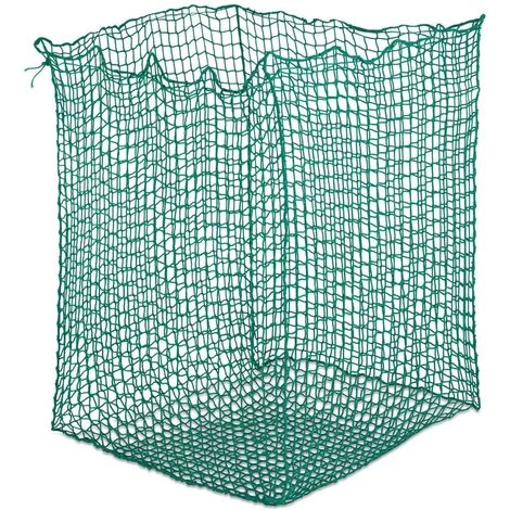 WIESENFIELD Grand Filet À Foin Rond Nourriture Chevaux Poneys PP 1,4x1,4x1,6 M Mailles 4,5cm - Noir, Blanc, Vert