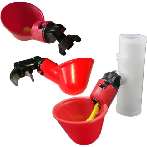 TRIOMPHE TRIOM 5pcs Automatique Volaille Eau Tasses À Bol Bol En Plastique Poulet Poule Oiseau Auto Buveur Abreuvoir D'alimentation – Image 5