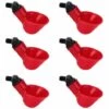 GUAZHUNIFR Abreuvoir De Poulet Abreuvoir De Volaille Abreuvoir De Poulet Abreuvoir Automatique 6 Article Accessoire Poulailler Guazhuni（rouge）
