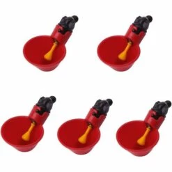 TANABATA Lot De 5 Gobelets Automatiques En Plastique Pour Volaille