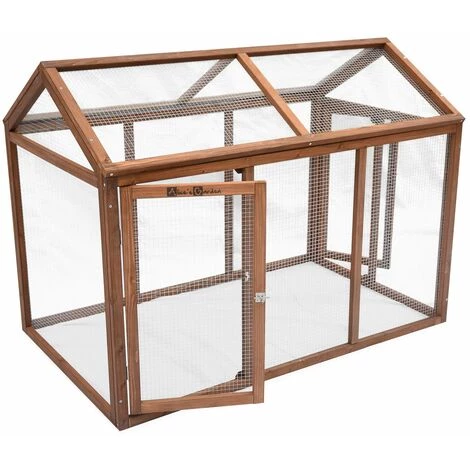 ALICE'S GARDEN Enclos Pour Poulailler En Bois CHABO, 6 Poules, Parc Grillagé Pour Poules, Extension - Bois – Image 2