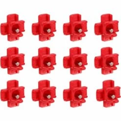 Tétine à Eau De Volaille, Abreuvoir Automatique Pour Tétine De Poulet Avec Montage Latéral Horizontal Fontainebleau 12Pcs Rouge
