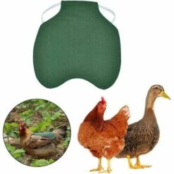 BRIDAY Tablier De Poulet À Sangle Unique/Gilet De Selle Protection De L'aile De Canard De Poule Vestes 5pcs-vert