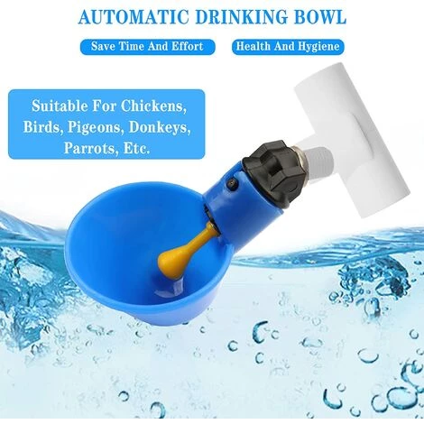 VERSAILLESFR Volaille Tasse à Boire Automatique En Plastique Distributeur D'Eau De Poulet,Abreuvoir Pour Poules Poulailler Volaille Oiseau Coupes Buveur -Versailles – Image 5