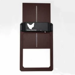 ZHUOXUAN Automatic Chicken Coop Door,Light Sensing, Evening And Morning Delayed Opening Timer（brun）