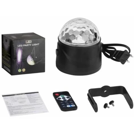 BEICHEN Lampe De Scène Petite Boule Magique LED Avec Télécommande USB Lumière Scène Rotative 7 Colorées Soirée Party Disco DJ â Image 4