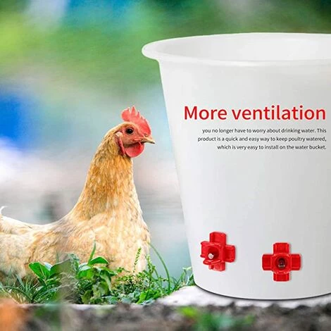 ILOVEMILAN à Eau De Volaille, Abreuvoir Automatique Pour Tétine De Poulet Avec Montage Latéral Horizontal, Abreuvoir Pour Poulets Deau, Lot De 12 – Image 3