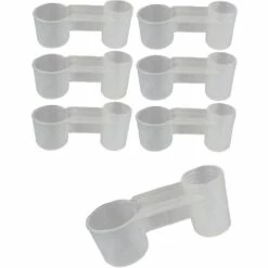 Pigeon Abreuvoir, 10pcs Plastique Volaille Cage Bol Poulet Soda Pop Bouteille D'eau Mangeoire Eau Oiseaux Tasses Boire Perroquet Mangeoire Oiseaux Pour Pigeon Perroquet，Starlight