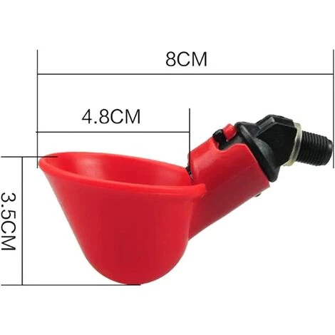 TINOR Lot De 3 abreuvoirs Automatiques Pour Poussins, Cailles, Canards Et Autres Volailles – Image 5