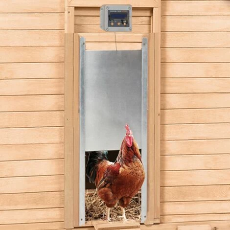 IDMARKET Portier Automatique Pour Porte De Poulailler Programmable Heure Luminosité – Image 4