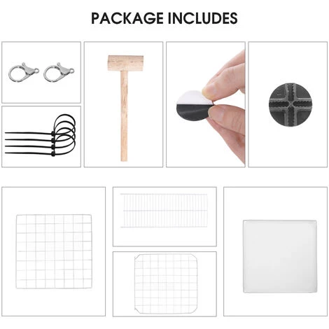 VINTEKY® Cage Parc Enclos Lapin - Blanc 70x35x70cm – Image 5