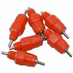 IRISFR 6 Pcs Eau Tétine Poulet Alimentateur Fournitures De Volaille Poule Vis Dans Le Style，Lilaris