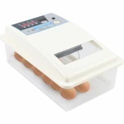 GOJOY Couveuse Automatique De 24 œufs De Poules à Affichage Digital De La Température 39 * 25 * 13 Cm Incubateur Automatique Mini Pour Couver Poule Canard Caille œufs De Canard
