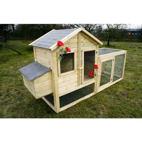 CHALET & JARDIN POULAILLER - 3 À 4 POULES = 1 BÂCHE 2X3 M OFFERTE – Image 3