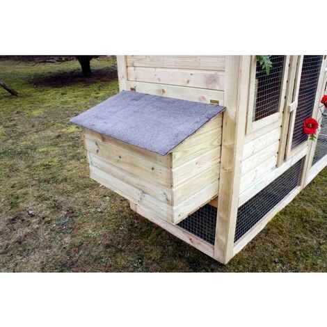 CHALET & JARDIN POULAILLER - 3 À 4 POULES = 1 BÂCHE 2X3 M OFFERTE – Image 4