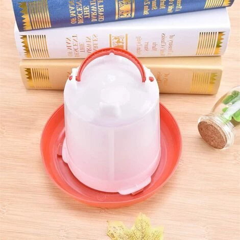 EINEMGELD Abreuvoir à Poulet En Plastique Abreuvoir Mangeoire Avec Manipulez Les Outils D'alimentation En Eau Pour Poule Poule Caille Bantam 1kg – Image 4
