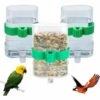 GUAZHUNIFR 3Pcs Abreuvoir À Oiseaux Automatique, Mangeoire Pour Les Oiseaux, Abreuvoir à Oiseaux Automatique, Mangeoire à Oiseaux Mangeoire Pour Animaux De Compagnie, Distributeur D'eau Pour Cage à Oiseaux