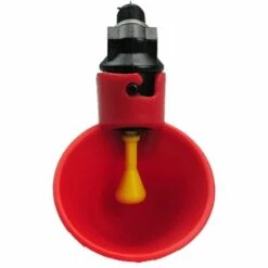 MINKUROW Mangeoire Automatique Pour Abreuvoir De Volaille, Gobelets D'eau Potable Pour Oiseau De Canard De Poule De Poulet De Bétail, Mangeoire D'eau D'arrière-Cour En Plastique Rouge Useful And Practical5pcs