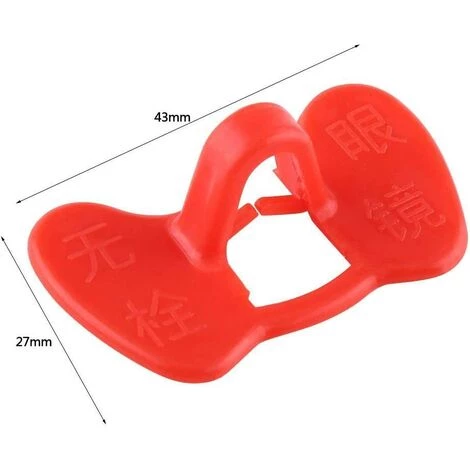 REGALOS 50 Pcs Lunettes De Poulet, Pas De Lunettes De Poulet à Boulonner, Les Lunettes Anti-picage Des Poulets équipement Agricole Rouge â Image 3