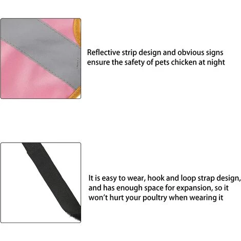 REGALOS Vêtements De Poulet, Tablier De Protection Robuste Pour Poulet Et Canard (rose) – Image 4