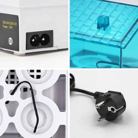 BENOBBY KIDS Incubateur 4 D'Oeufs Mini Incubateur Automatique Numérique D'Incubateur D'Oeufs Incubateur Oeufs Automatique Couveuse 4 Oeufs D'Incubation Éclosoir De Volaille Domestique Pour Poulets – Image 2