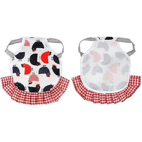 REGALI Selle De Poulet, 2 Pièces De Selle De Poulet Tablier De Poule Ailes Protecteur De Plumes Protection élastique Fournitures De Volaille Pour Animaux De Compagnie (8,7 X 6,7 Pouces) – Image 3