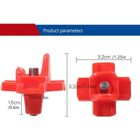 REGALOS Lot De 20 Tétines De Poulet à Montage Latéral Horizontal Pour Volaille, Tétine D'abreuvoir à L'extérieur Pour Poulet, Canard, Caille Et Autres Volailles (20) – Image 3