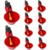 THSINDE 10PCS Coupes Buveur De Poulet Automatique - Tasses À Boire D'eau De Volaille, Buveur En Plastique Buveur, Poulet Nourrisseur Oiseau Coop Coopérative, For Poulet Poulet