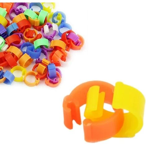 Lot De 100 Anneaux Pour Oiseaux, Poule, Pigeon, Volaille, Colombe, Canard, Perroquet -Adélala – Image 5