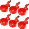 OYLDA Filet De 3/8 Pouce, Remplissage Automatique, Abreuvoir Pour Volaille (rouge, 6 Pièces)