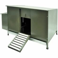 MERKLOOS Poulailler Galvanisé Fontana Vert 131x70x72cm